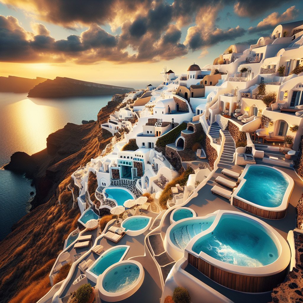 Villas in Santorini with Private Hot Tubs